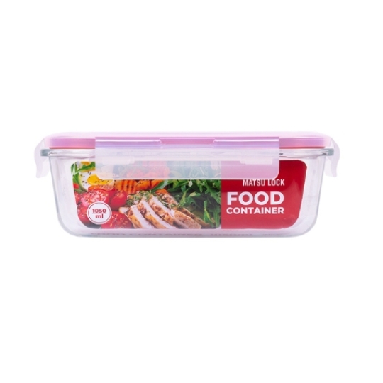 Hộp Thực Phẩm Thủy Tinh Matsu Lock 1050ml