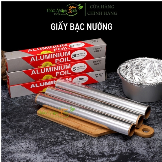 Màng nhôm, giấy bạc nướng thực phẩm 30cm x 5m