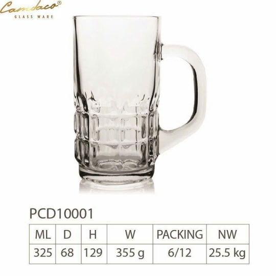 Ly Thủy Tinh Có Quai Uống Cà Phê 131 275ml Camdaglassco